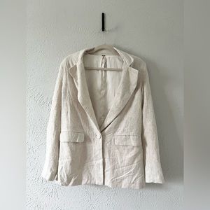 Free People Minimalist Boyfriend Blazer